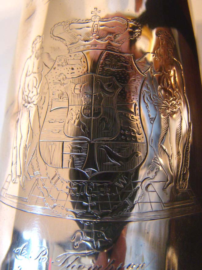 A 19th century Ship Captain's 'Hailing' Trumpet with presentation inscription dated 1845 — image 3